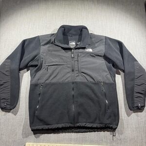The North Face Jacket Mens XL Black Denali Fleece Full Zip Hiking Outdoor